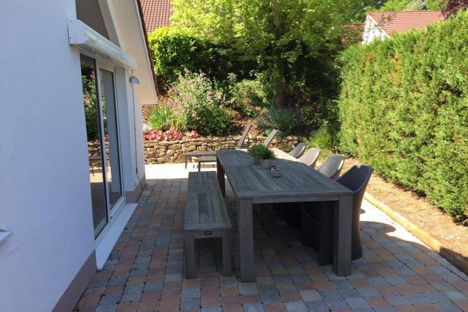 Villa 133 zijkant terras