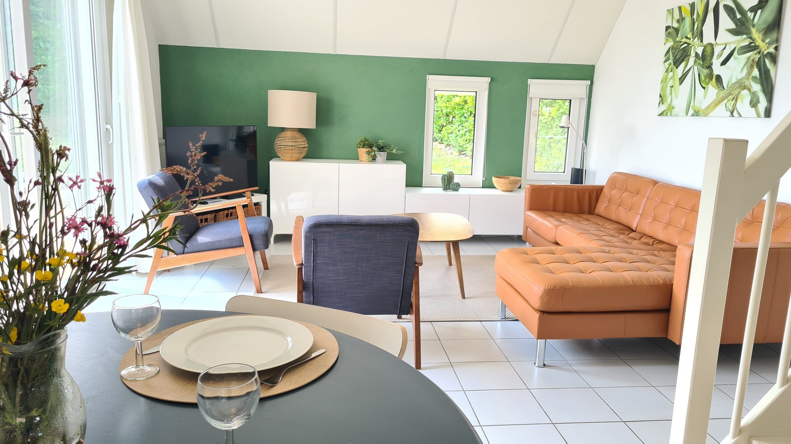 Woonkamer vakantievilla cazaleres 74